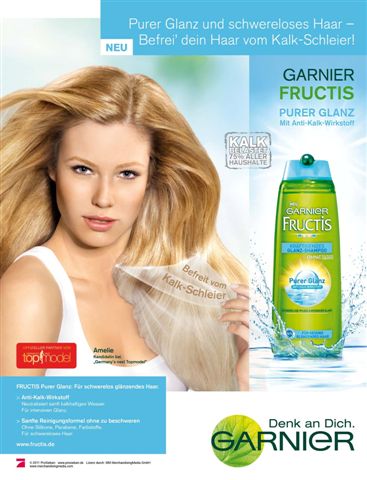 Amelie Klever für Garnier Fructis - Purer Glanz